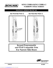 Schlage KING COBRA-2 Manuals | ManualsLib