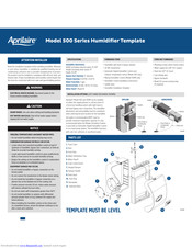Aprilaire 500 Manuals | ManualsLib