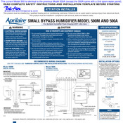 Aprilaire 500A Manuals | ManualsLib