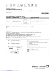 Endress+hauser FHX50 Manuals | ManualsLib