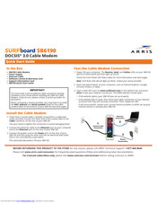 Arris SURFboard SB6190 Manuals | ManualsLib