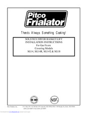 Pitco Frialator SG18 Manuals