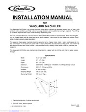 Cornelius VANGUARD 245 Manuals | ManualsLib