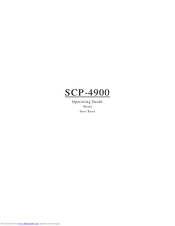 Sanyo Scp 4900 Manuals Manualslib