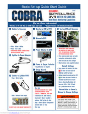 cobra 8 channel surveillance 63890