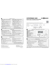 Viessmann VITOTRONIC 200 Manuals | ManualsLib