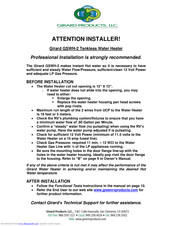 Girard products GSWH-2 Manuals | ManualsLib