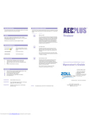 Zoll Aed Plus Manuals | ManualsLib