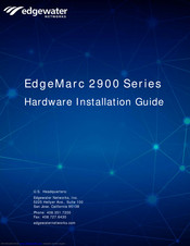 Edgewater networks EdgeMarc 2900e Manuals | ManualsLib