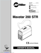 Miller electric Maxstar 200 STR Manuals | ManualsLib