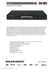 Marantz DV6001 Manuals | ManualsLib