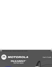Motorola T4300 - Talkabout FRS Manuals | ManualsLib