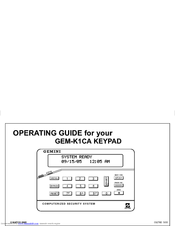 Napco Gemini GEM-K1CA Manuals | ManualsLib