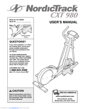 Nordictrack Cxt 980 Manuals | ManualsLib