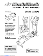 Nordictrack AudioStrider 800 Manuals | ManualsLib
