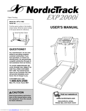nordictrack treadmill exp 2000i