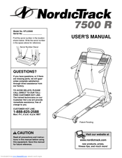 Nordictrack 7500 R Treadmill Manuals | ManualsLib