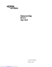 Nortel NorStar M7310 Manuals | ManualsLib