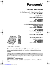 Panasonic KX-TG6051 Manuals | ManualsLib