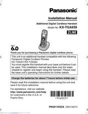 Panasonic KX-TGA640 Manuals | ManualsLib