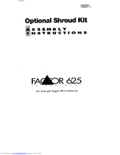 Parabody FACTOR 625 Manuals | ManualsLib