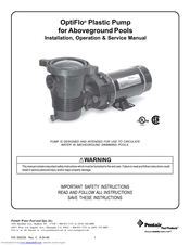 Pentair pool products 4HP-VD - 3' STD Manuals | ManualsLib