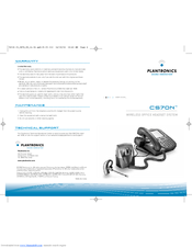 Plantronics CS70N Manuals | ManualsLib
