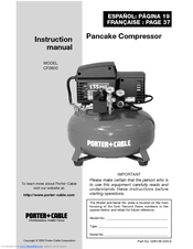 Porter Cable Air Compressor Turns On But Will Not Turn Off