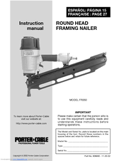 Porter-cable FR350 Manuals | ManualsLib