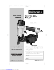 Porter-cable RN175 Manuals | ManualsLib