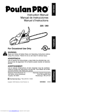 Poulan pro 260 Manuals | ManualsLib