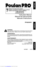 Poulan pro PP4620AVX Manuals | ManualsLib