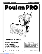 Poulan pro PR627ES Manuals | ManualsLib