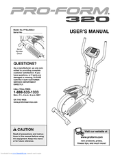 Pro-form XP Whirlwind 320 Manuals | ManualsLib