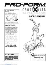 Pro-form CROSSOVER Manuals | ManualsLib