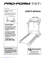 Proform 727i Treadmill Manuals | ManualsLib