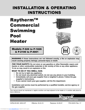 Raypak Raytherm P-2100 Manuals | ManualsLib