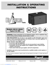 Raypak HI DELTA HD251 Manuals | ManualsLib