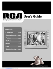 Rca 27F520T - 27" TruFlat Picture Tube TV Manuals | ManualsLib