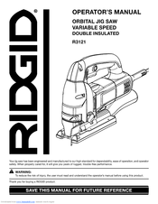 Ridgid R3121 Manuals | ManualsLib