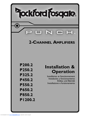 Rockford Fosgate Punch P550 2 Manuals Manualslib