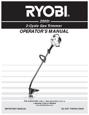 Ryobi 2800r Manuals | ManualsLib