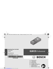 Bosch Glm 25 Professional Manuals