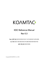 Koamtac KDC 470 Manuals