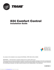 Trane 824 Comfort Control Manuals | ManualsLib
