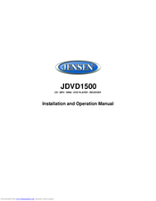 Jensen JDVD1500 Manuals | ManualsLib