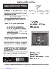 Town Country Fireplaces Tc42d2 Manuals