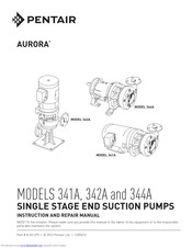 aurora pentair 344a instruction repair manual manualslib manuals pump