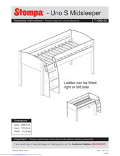 Stompa Uno S Midsleeper Assembly Instructions Manual Pdf Download Manualslib