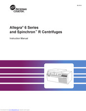 Beckman Coulter Allegra 6R Manuals